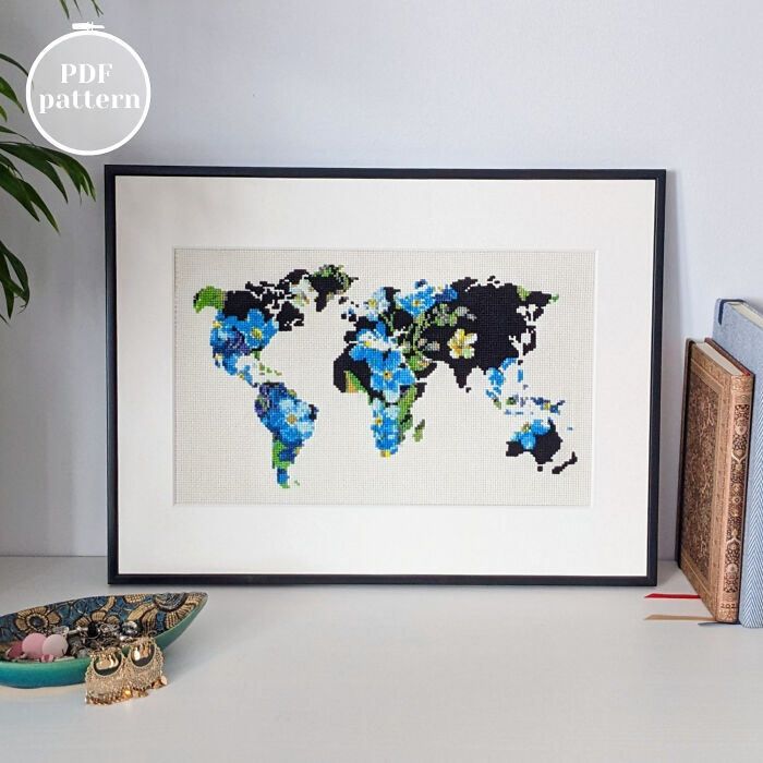 I Create Cross Stitch Patterns Of Maps, And Here Are My Most Popular Designs (22 Pics) I Create Cross Stitch Patterns Of Maps, And Here Are My Most Popular Designs (22 Pics)