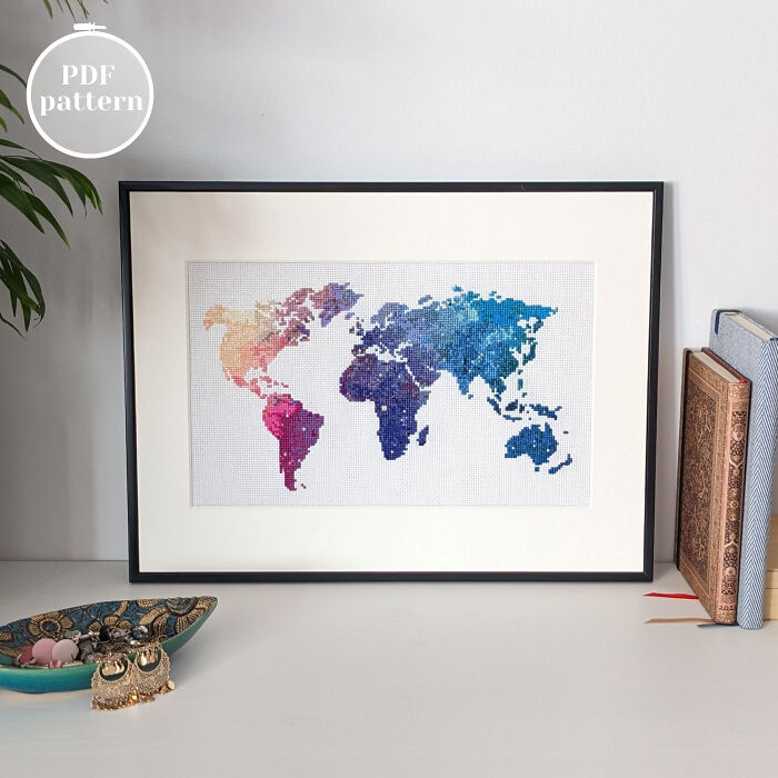 I Create Cross Stitch Patterns Of Maps, And Here Are My Most Popular Designs (22 Pics) I Create Cross Stitch Patterns Of Maps, And Here Are My Most Popular Designs (22 Pics)