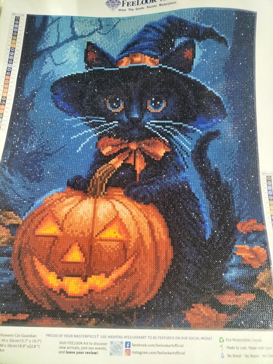 My Spooky Halloween Cat Guardian Diamond Art 🐱🎃