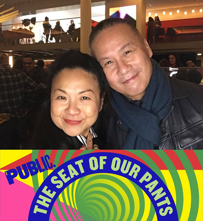 BD Wong smiling with a woman at an event, related to Jurassic World star issuing apology for racist comment. BD Wong smiling with a woman at an event, related to Jurassic World star issuing apology for racist comment.