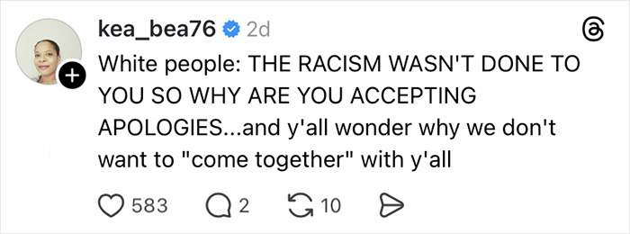 Social media post reacting to Jurassic World star BD Wong’s apology after a racist comment meant as joke. Social media post reacting to Jurassic World star BD Wong’s apology after a racist comment meant as joke.