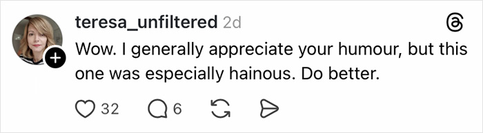 Social media comment criticizing a racist joke made by Jurassic World star BD Wong with a call to do better. Social media comment criticizing a racist joke made by Jurassic World star BD Wong with a call to do better.