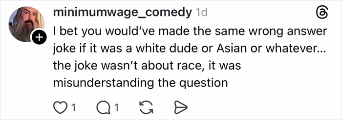 Social media post screenshot showing BD Wong apologizing for a joke linked to a racist comment controversy. Social media post screenshot showing BD Wong apologizing for a joke linked to a racist comment controversy.
