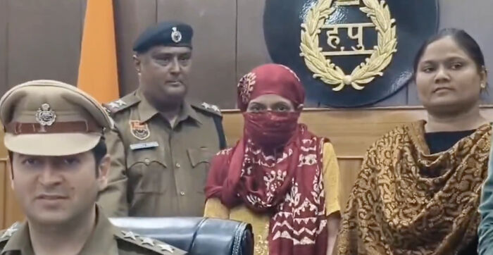 Police officials presenting a suspect in a horrifying wedding tragedy involving a missing child's body discovery. Police officials presenting a suspect in a horrifying wedding tragedy involving a missing child's body discovery.