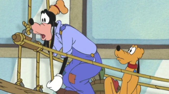 Goofy and Pluto in a classic animated scene, highlighting mysteries that remain unsolved over time.