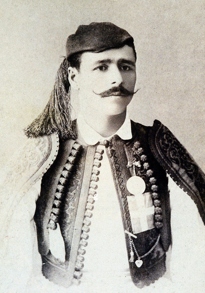 Vintage portrait of a man in traditional attire, illustrating people sharing historical facts unknown until recently.