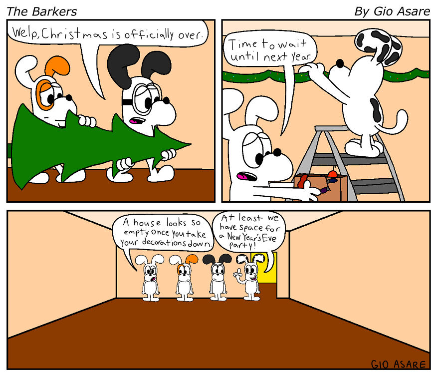 4 New Year Comics Featuring The Barkers