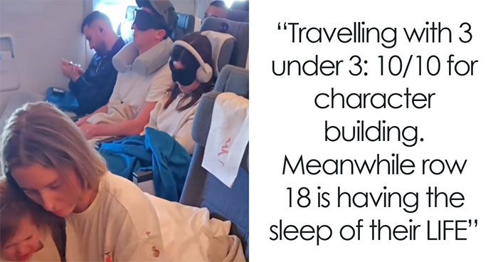 Parents Get Wrecked Online After Complaining Over Passengers Resting While They Struggle With 3 Kids