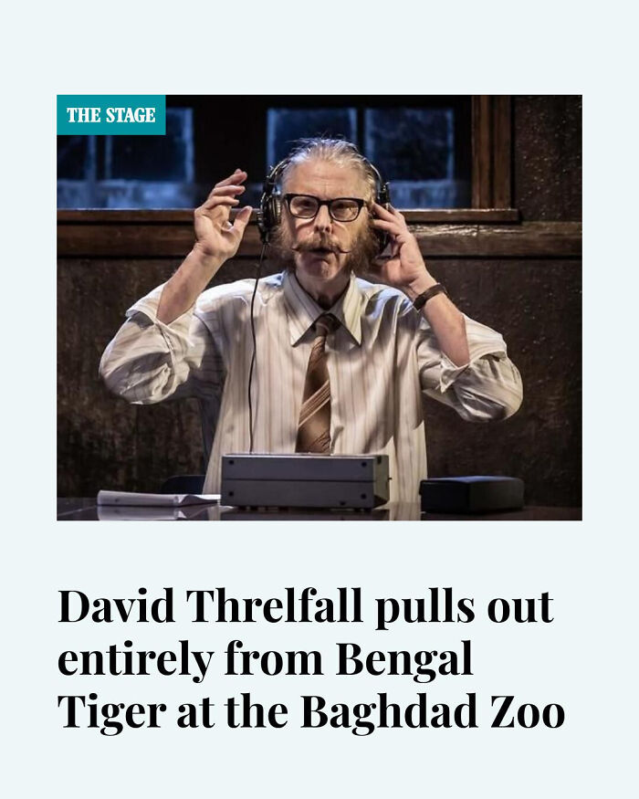 Man with headphones and glasses using tape recorder indoors, illustrating quirky local newspaper headlines going mad.