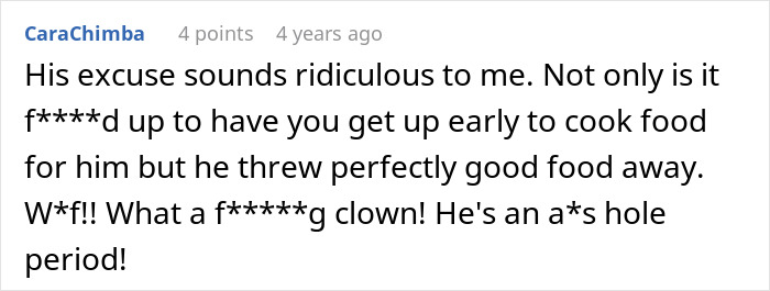 Upset woman confronting boyfriend who is angrily throwing away cooked lunches in a kitchen setting. Upset woman confronting boyfriend who is angrily throwing away cooked lunches in a kitchen setting.