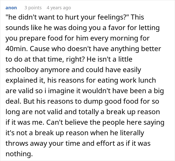 Woman upset at boyfriend for throwing away cooked lunches, showing frustration and disappointment in a kitchen setting. Woman upset at boyfriend for throwing away cooked lunches, showing frustration and disappointment in a kitchen setting.