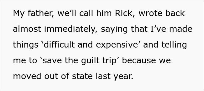 Text excerpt highlighting dad and stepmom planning Disney trip excluding mom and daughter causing family conflict.