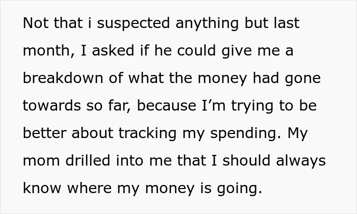Text excerpt discussing suspicion and money tracking, highlighting refusal to show receipts by a shady fund manager. Text excerpt discussing suspicion and money tracking, highlighting refusal to show receipts by a shady fund manager.
