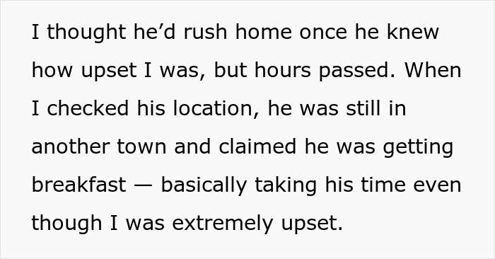 Text showing a woman rethinking her relationship after her boyfriend ditches her and newborn to party for over 18 hours.