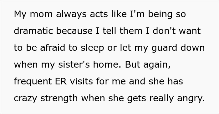 Alt text: Teen living in fear of his violent sister, facing frequent ER visits while parents struggle to understand his feelings.