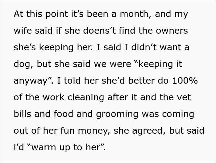 Couple discussing dog care home drama, with wife insisting on keeping dog and handling expenses and chores alone. Couple discussing dog care home drama, with wife insisting on keeping dog and handling expenses and chores alone.