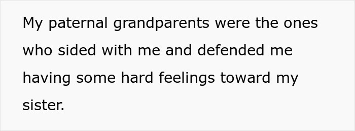 Text from a personal account about family conflict, highlighting a woman threatening sister’s life before being taken away. Text from a personal account about family conflict, highlighting a woman threatening sister’s life before being taken away.