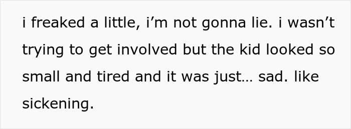 Text expressing guilt and concern from a woman after calling CPS about a coworker&rsquo;s 9-year-old child.