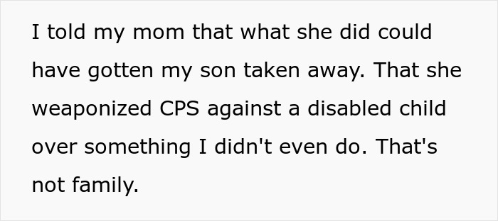 Text excerpt expressing anger about CPS involvement with autistic son and weaponizing CPS against disabled child Text excerpt expressing anger about CPS involvement with autistic son and weaponizing CPS against disabled child
