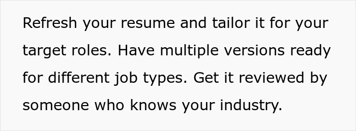 Advice on refreshing your resume to address subtle red flags indicating your job may not be safe.