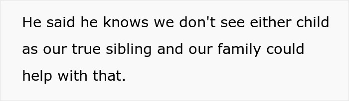 Text excerpt about family conflict showing a teen calling out a dad over late wife’s family and new baby demands. Text excerpt about family conflict showing a teen calling out a dad over late wife’s family and new baby demands.