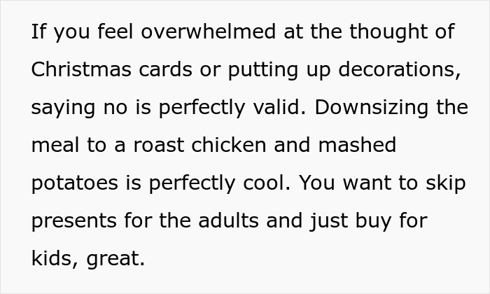 Text emphasizing moms doing all the labor during Christmas while adults claim feminism and leave the work to them. Text emphasizing moms doing all the labor during Christmas while adults claim feminism and leave the work to them.