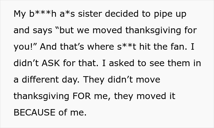 Alt text: Woman feels like she ruined Thanksgiving after blowing up at family for leaving dinner early and causing tension.
