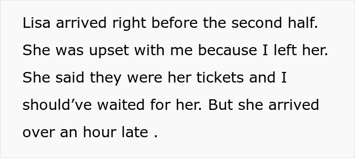 Text on a white background describing a lady’s unpunctual friend painting her nails before an event and causing frustration.