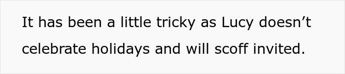 Text on white background about Jehovah's Witness mom dealing with birthday celebration challenges.