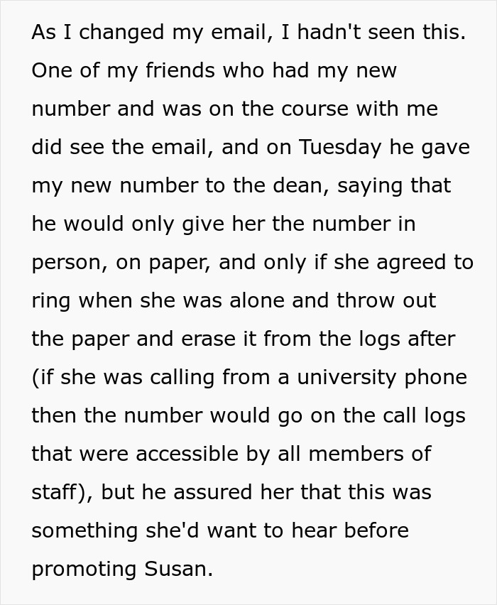 Text excerpt describing secretive actions before promoting Susan, highlighting unhinged MIL losing her job after revengeful DIL's discovery. Text excerpt describing secretive actions before promoting Susan, highlighting unhinged MIL losing her job after revengeful DIL's discovery.