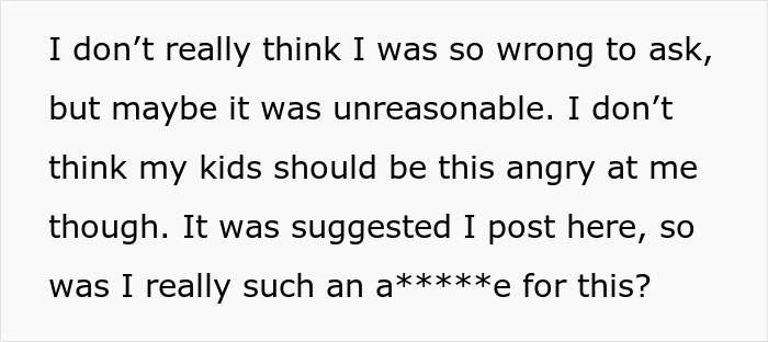 Text post discussing a dad demanding family skips Hanukkah gifts to avoid his son&rsquo;s tantrum over being spoiled.