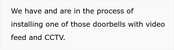 Text about installing a doorbell with video feed and CCTV, related to unhinged MIL and revengeful DIL promotion conflict. Text about installing a doorbell with video feed and CCTV, related to unhinged MIL and revengeful DIL promotion conflict.