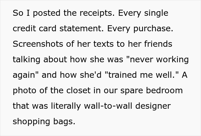 Text excerpt highlighting issues in a marriage falling apart due to wife treating husband like an ATM machine. Text excerpt highlighting issues in a marriage falling apart due to wife treating husband like an ATM machine.