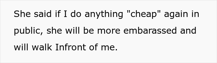 Text showing a person confronting a friend after she revealed her true colors at the McDonald’s drive-thru in public.