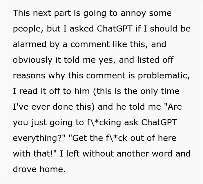 Text about a man telling his girlfriend she must earn an engagement ring after 4.5 years, causing drama and conflict.