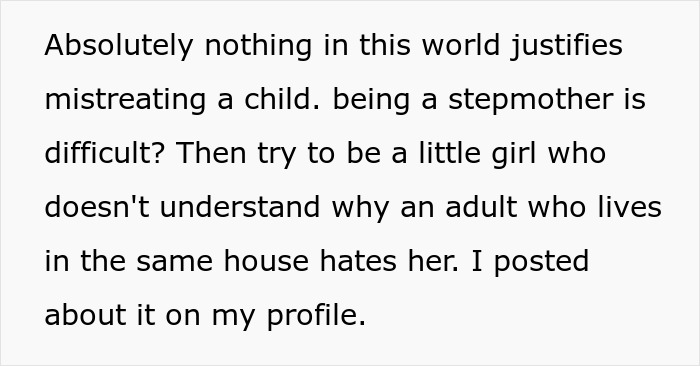 Text about stepmother mistreating a child highlighting teen’s insecurity and seeing stepmother’s true colors. Text about stepmother mistreating a child highlighting teen’s insecurity and seeing stepmother’s true colors.