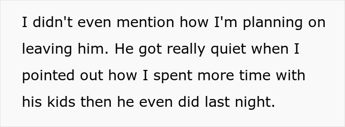 Text message discussing plans to leave a shameless guy who flirts with his baby mama while she babysits.