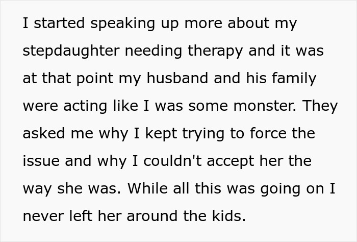Alt text: Woman frustrated with stepdaughter’s behavior and in-laws’ comments, leading to family conflict and separation after eight years. Alt text: Woman frustrated with stepdaughter’s behavior and in-laws’ comments, leading to family conflict and separation after eight years.