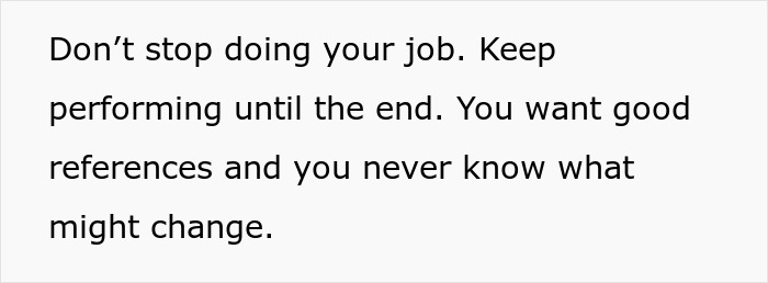 Text on a light background about subtle red flags indicating your job may not be safe, advising to keep performing until the end. Text on a light background about subtle red flags indicating your job may not be safe, advising to keep performing until the end.