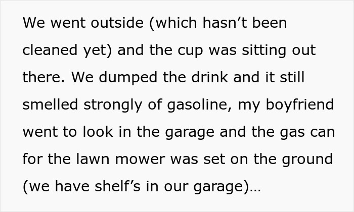 Mentally unstable woman allegedly pours gasoline into friend's cup at party while police intervene