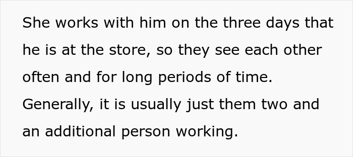 Text excerpt about a man losing his girlfriend due to a crush on a girl at work who is just being nice to him.