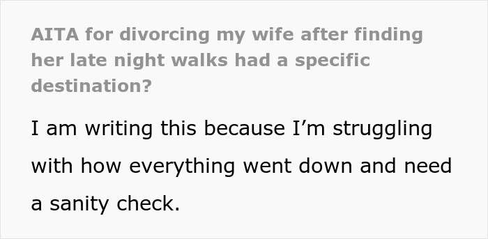 Man Ends 16-Year Marriage After Tracking Wife's Phone And Seeing Where She Went On Night "Walks"