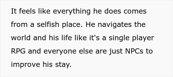 Text on screen describing a woman rethinking relationship after boyfriend salts the entire pot of chili.