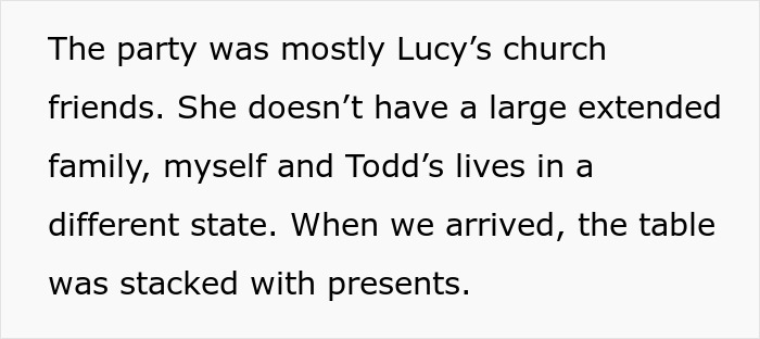 Jehovah's Witness mom celebrating her kid's birthday with church friends and presents at a family gathering.