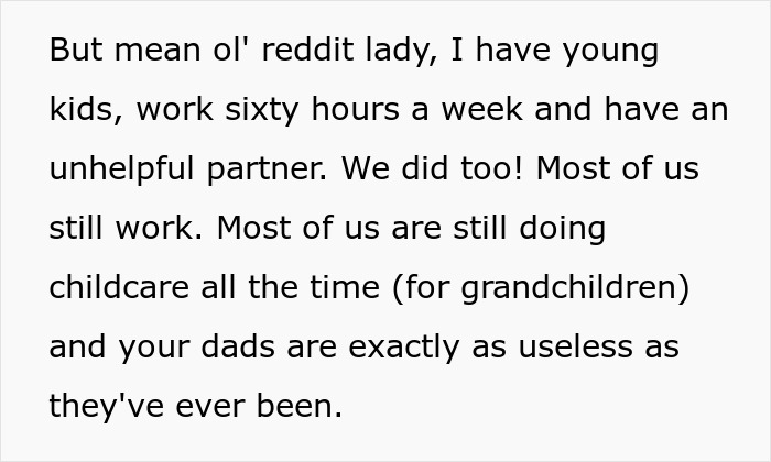 Text excerpt discussing working mothers, feminism, and the unequal distribution of childcare and labor responsibilities. Text excerpt discussing working mothers, feminism, and the unequal distribution of childcare and labor responsibilities.
