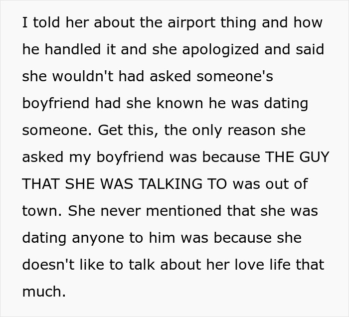 Text excerpt discussing a man losing his girlfriend over a girl at work he has a crush on who is just being nice to him.