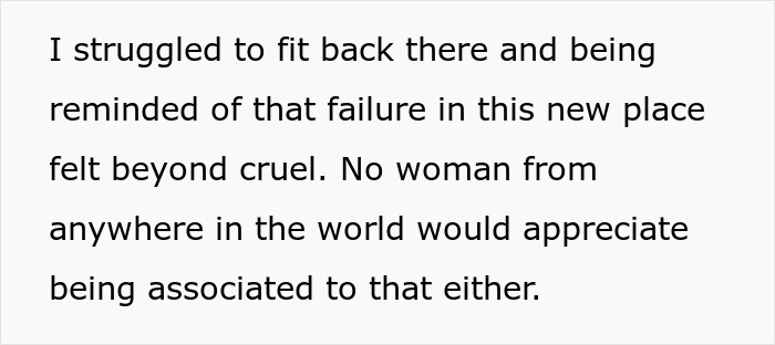 Paragraph of black text about shame and exclusion, evoking racist gift controversy Paragraph of black text about shame and exclusion, evoking racist gift controversy