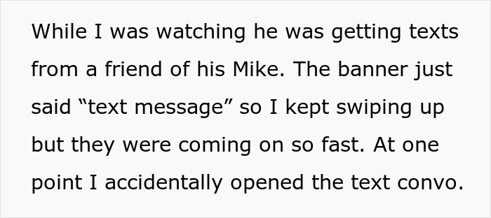 Screenshot of a woman reading secret texts from fiancé complaining about her appearance and worried about wedding photos. Screenshot of a woman reading secret texts from fiancé complaining about her appearance and worried about wedding photos.