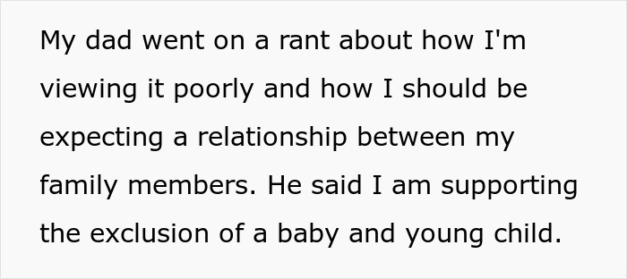 Text excerpt discussing a dad cutting off late wife’s family then demanding they welcome his new baby while teen calls him out. Text excerpt discussing a dad cutting off late wife’s family then demanding they welcome his new baby while teen calls him out.