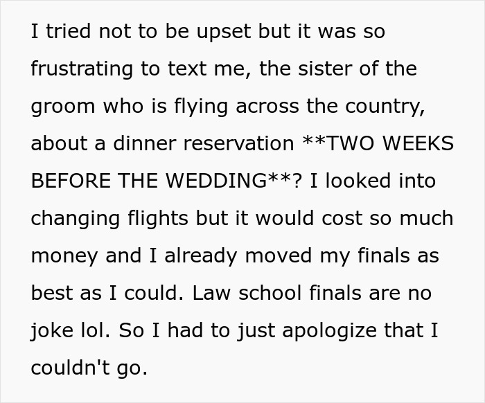 Bride asks groom&rsquo;s sister to be wedding photographer for free, surprising her with the audacity of the request.